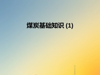 煤炭基础知识