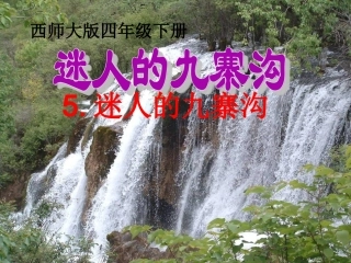 迷人的九寨沟课件