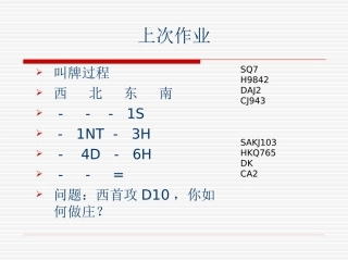 桥牌防守基本打法首攻与信号