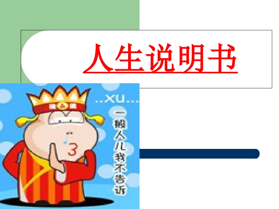 人生使用说明书_第1页