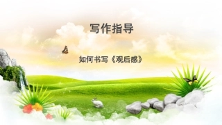 如何书写观后感