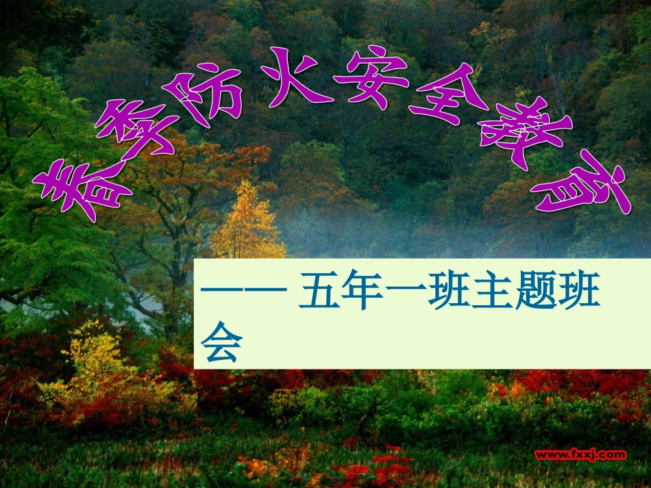 森林防火安全教育_第1页