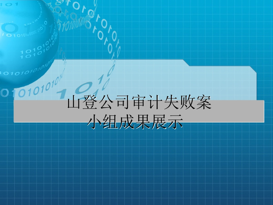 山登公司审计失败案_第1页