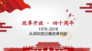 深圳改革开放四十周年
