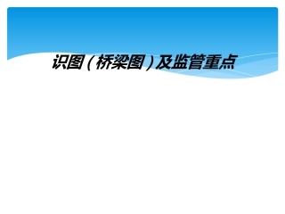识图桥梁图及监管重点