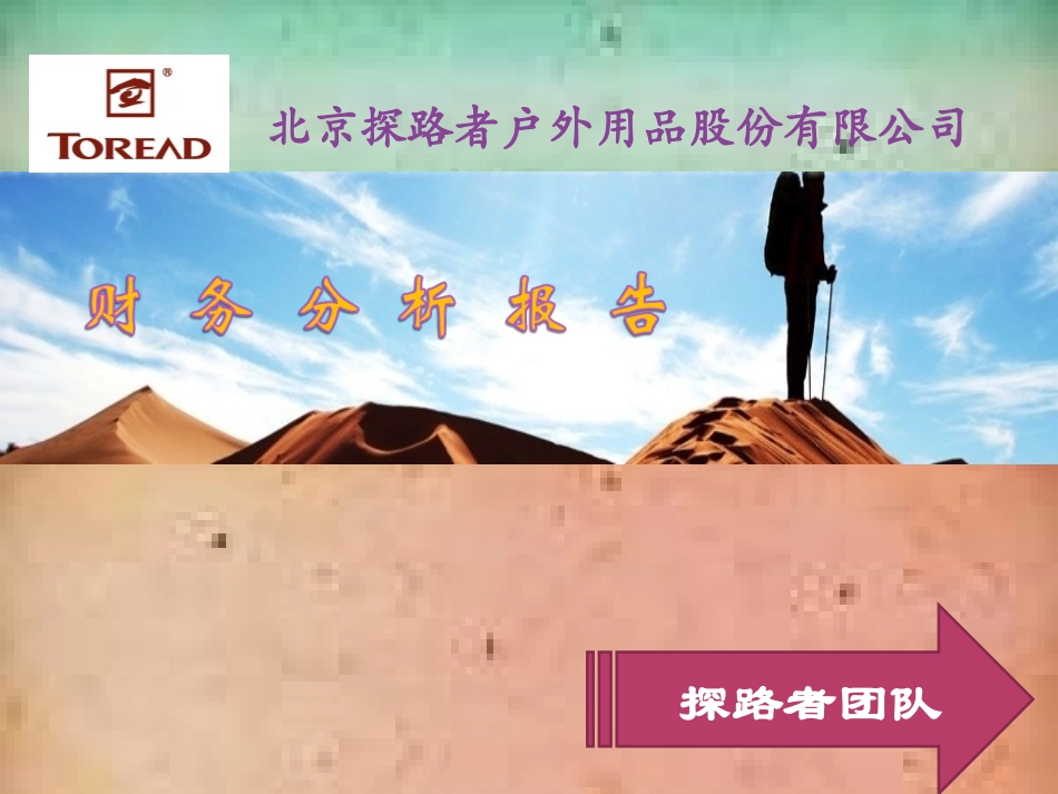 探路者财务报表分析_第1页