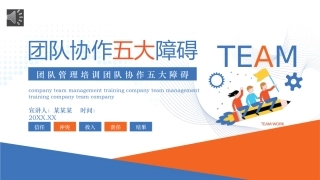 团队管理培训团队协作五大障碍培训课件