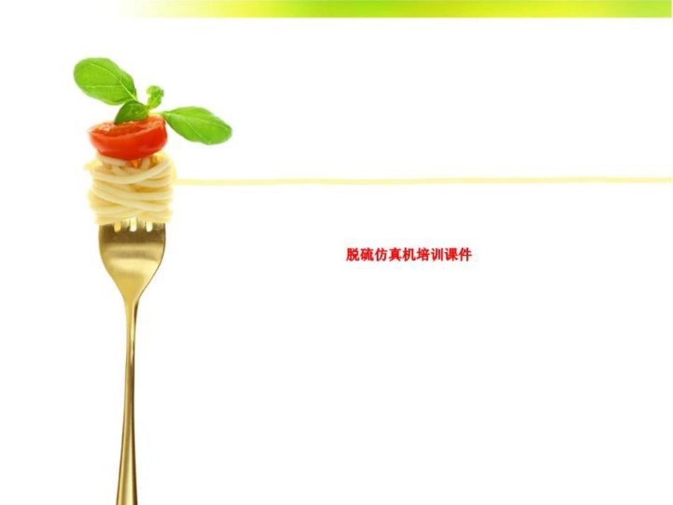 脱硫仿真机培训课件_第1页