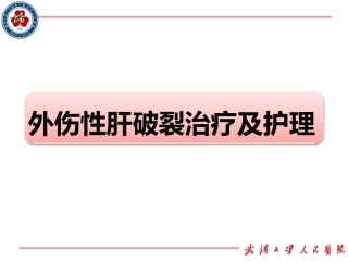 外伤性肝破裂护理查房
