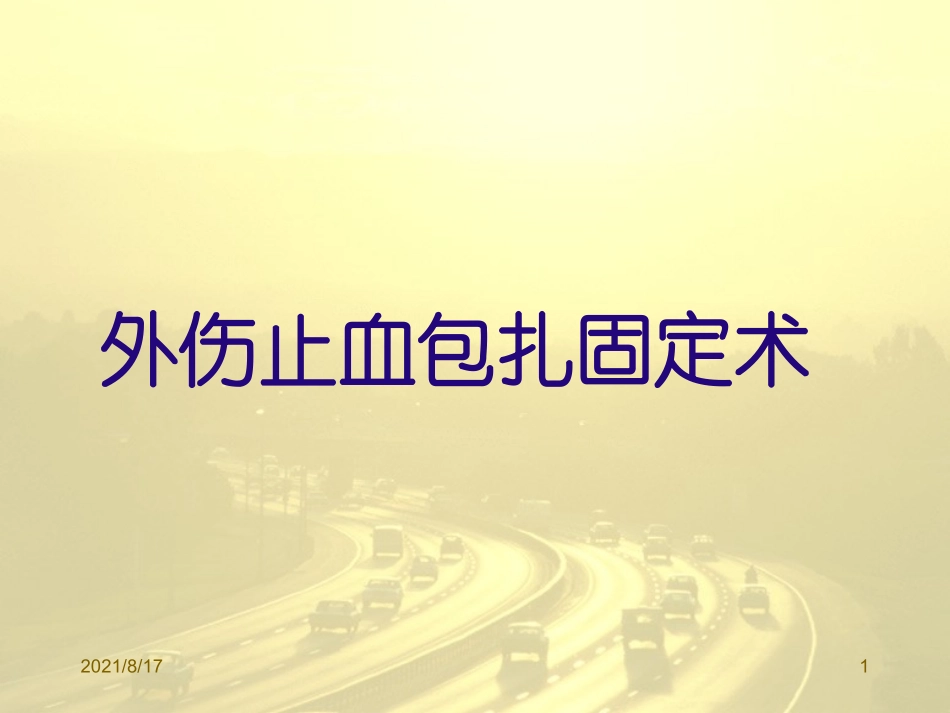 外伤止血包扎固定术_第1页