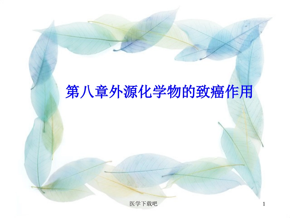 外源化学物的致癌作用_第1页
