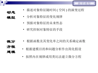 微分方程模型传染病模型