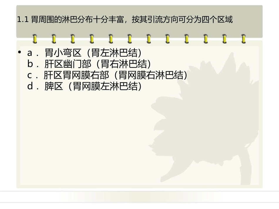 胃的淋巴引流教学课件_第2页
