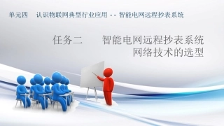 物联网工程导论课件智能电网远程抄表系统网络技术的选型