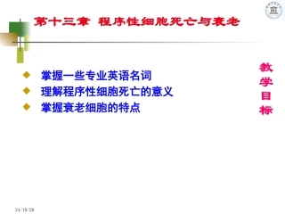 细胞生物学细胞衰老与死亡