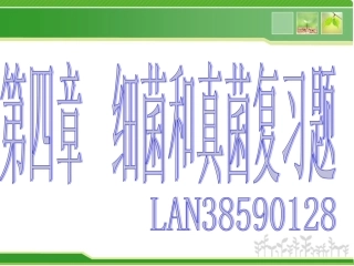 细菌和真菌复习题