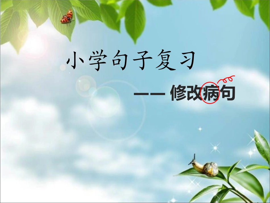 小升初修改病句_第1页