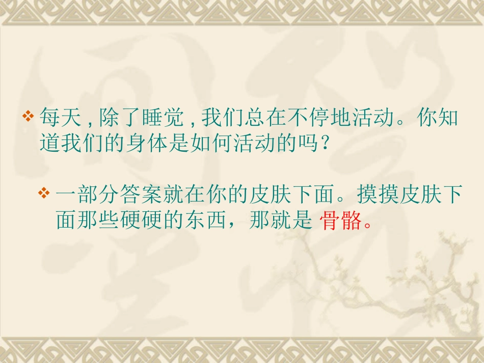 小四年级科学课件骨骼_第2页