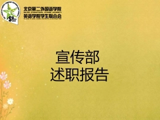 宣传部述职报告