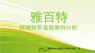 雅百特财务造假分析