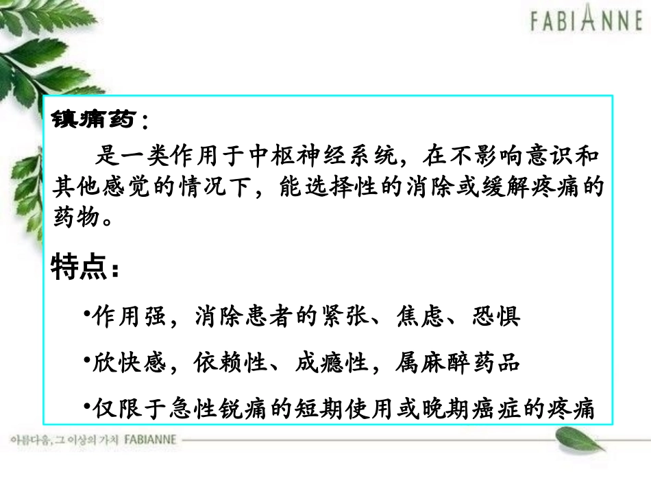 药理学镇痛药课件_第2页