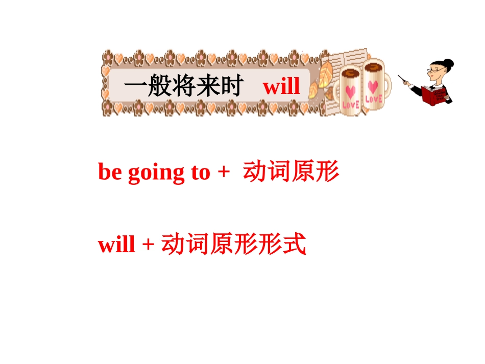 一般将来时课件及习题_第1页