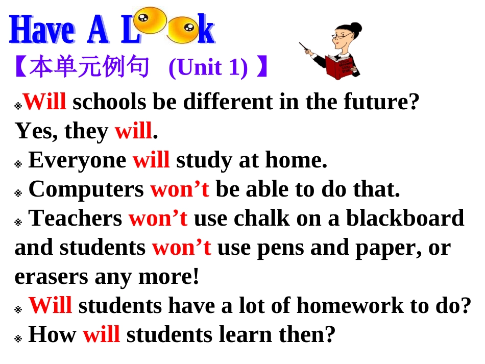 一般将来时课件及习题_第2页