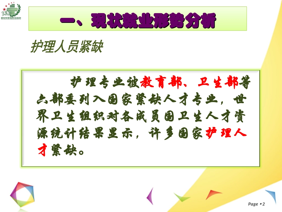 医疗护理人员就业形势分析优质课件_第2页