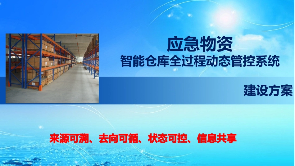 应急物资智能仓库全过程动态管控系统_第1页