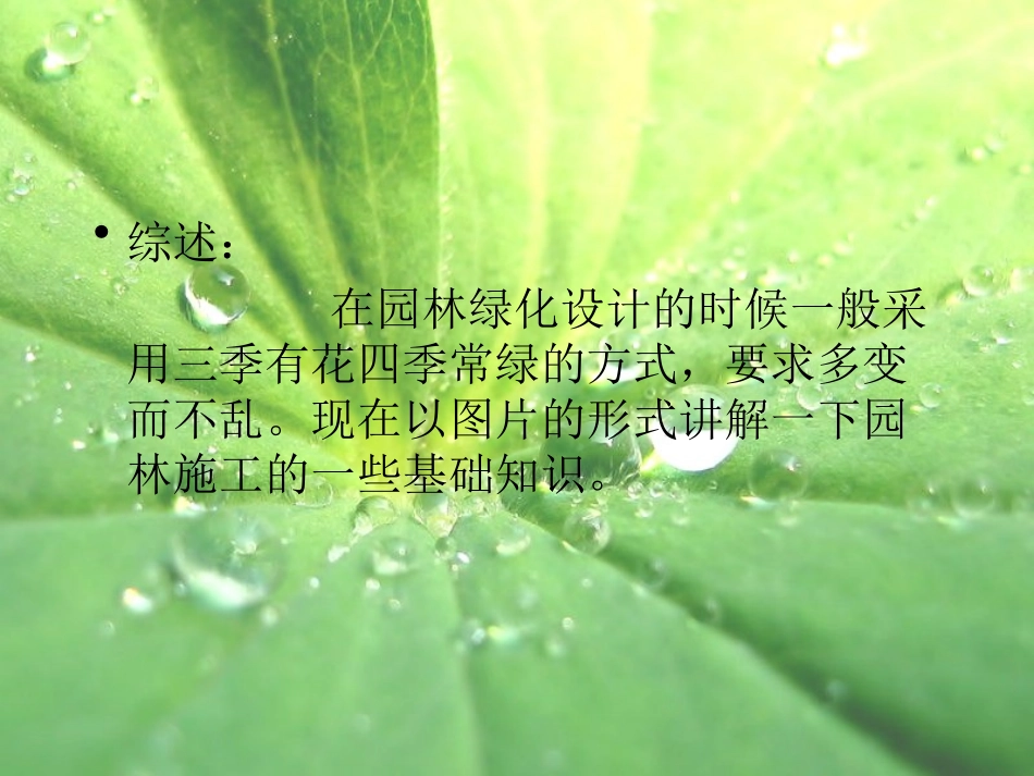 园林绿化基础知识培训课件_第3页