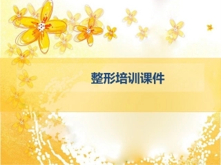 整形培训课件.