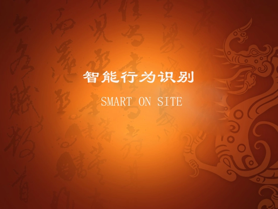 智能行为识别_第1页