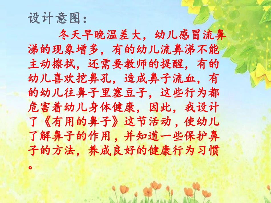 中班健康有用的鼻子课件_第1页