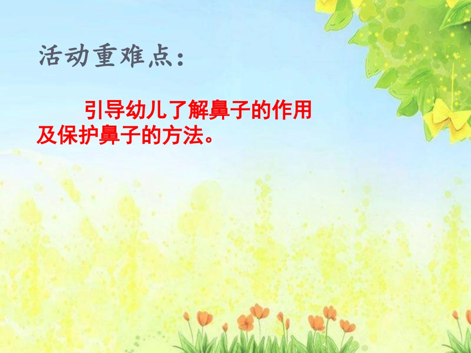 中班健康有用的鼻子课件_第3页