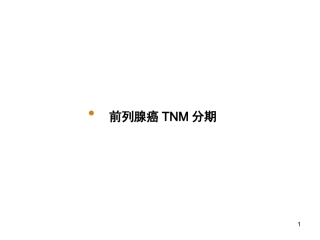 中国前列腺癌分期