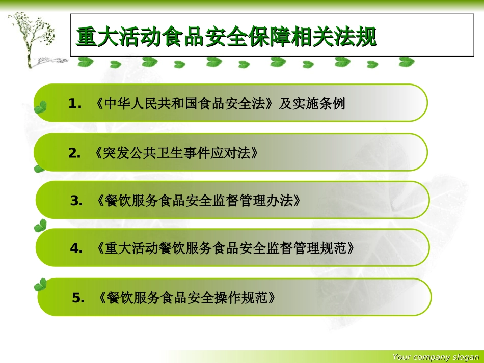 重大活动食品安全保障专题培训课件_第3页
