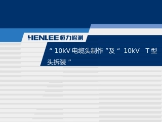 10kV电缆头制作及10kV T型头拆装