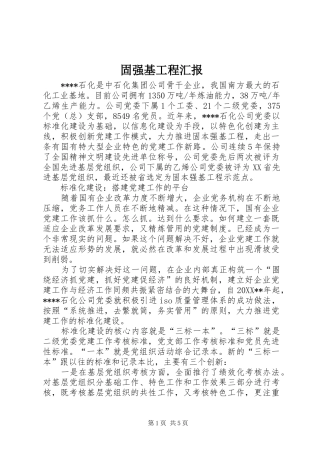 固强基工程汇报