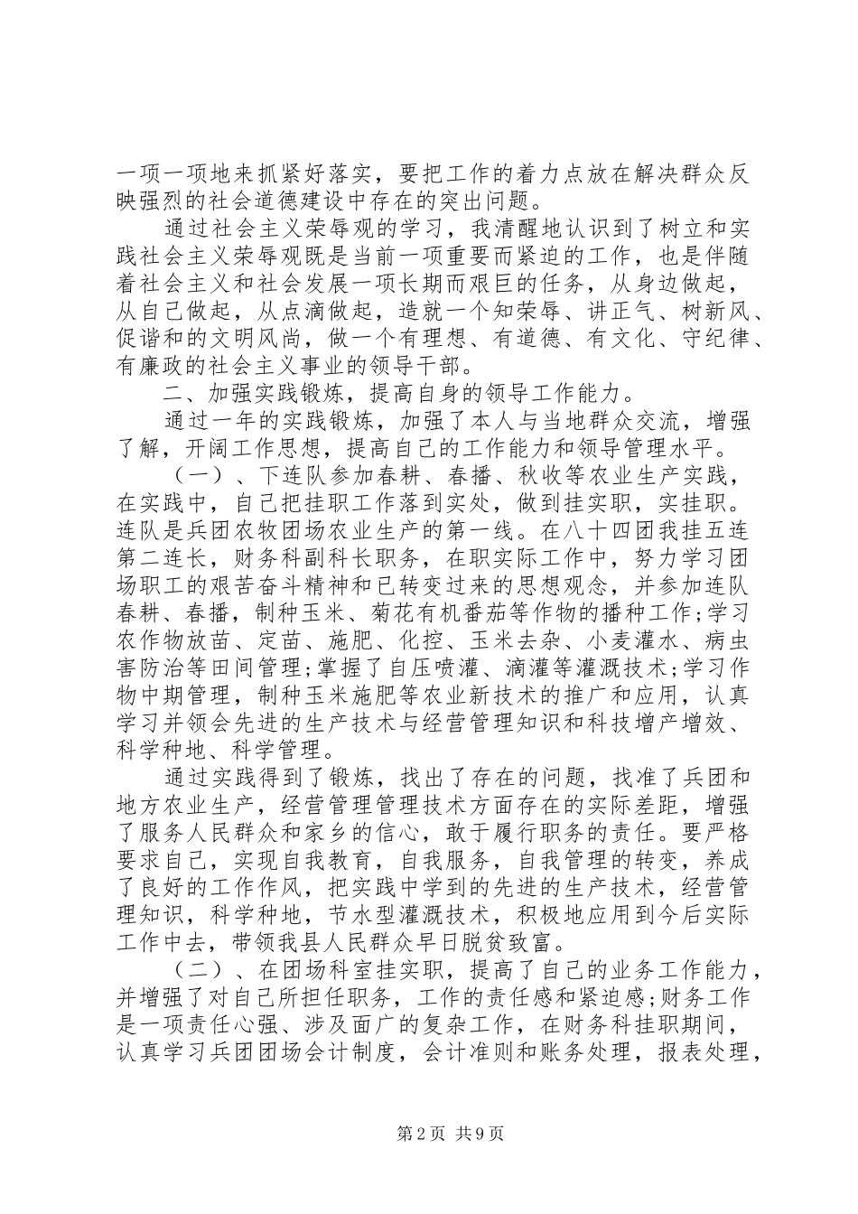 挂职锻炼年度个人工作总结_第2页