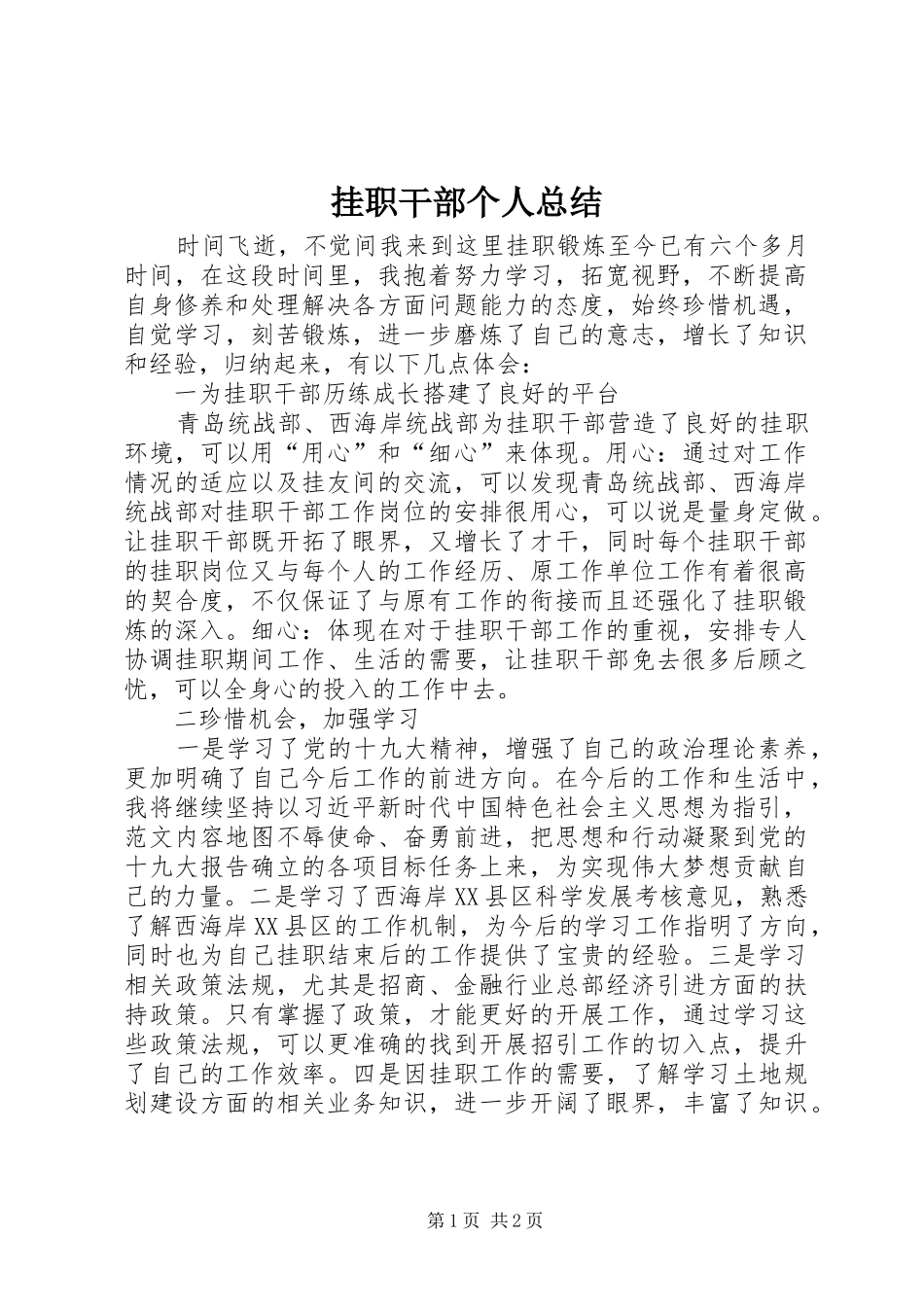挂职干部个人总结_第1页