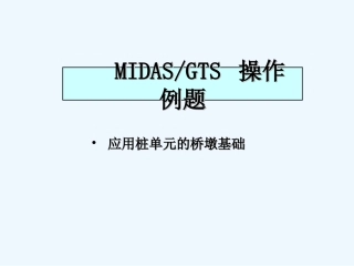 midas桩土接触实例