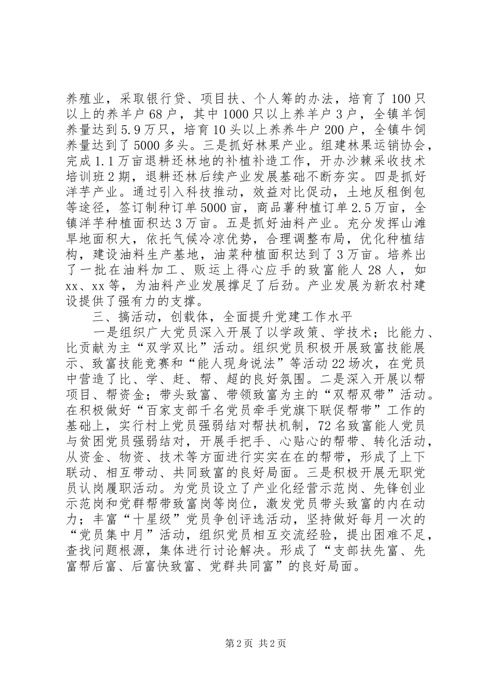 挂职干部及新农村建设交流材料_第2页