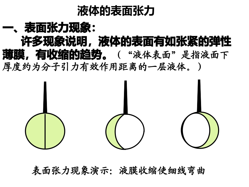 表面张力附加压强毛细现象_第1页