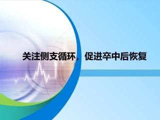 侧支循环和卒中恢复的关系详解