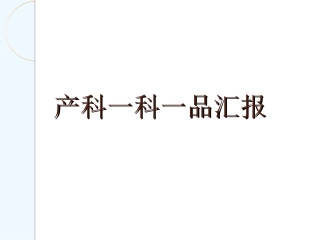 产科一科一品汇报可修改版