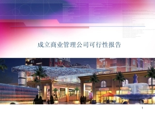 成立商业管理公司可行性报告商业地产公司成立的可行性研究
