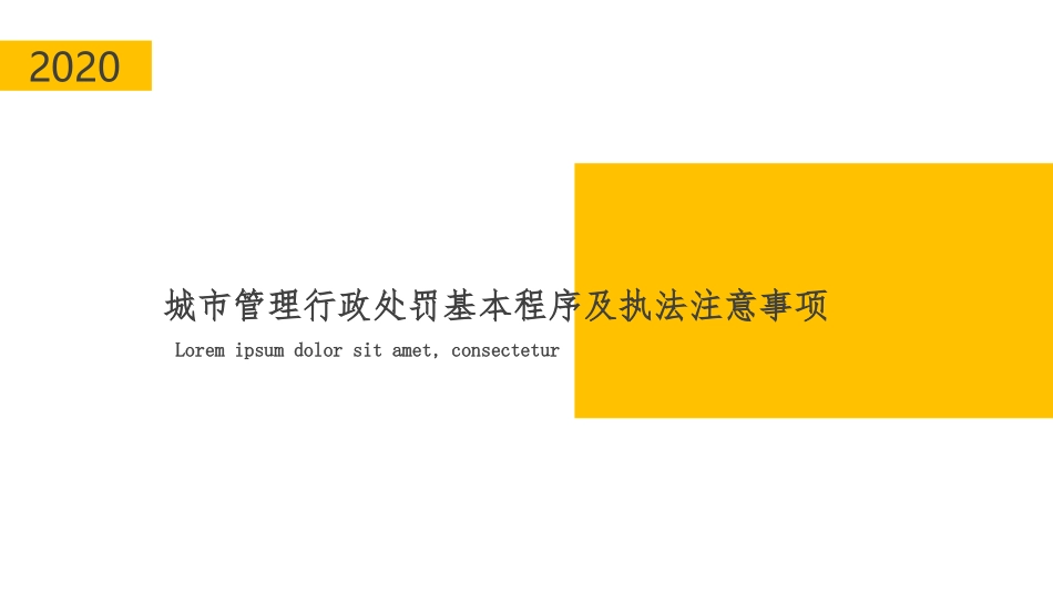 城市管理行政处罚基本程序及执法注意事项_第1页