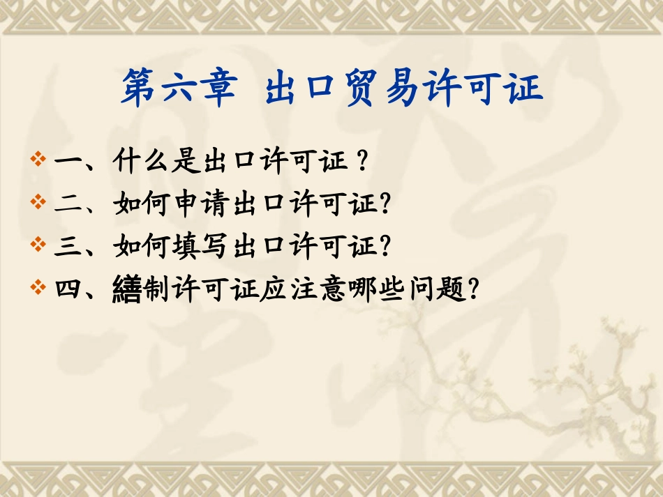 出口贸易许可证精_第1页