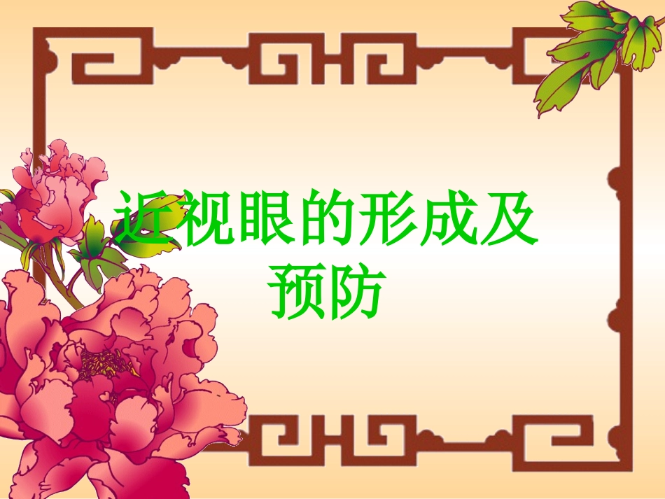 初中生近视的防控课件资料_第1页