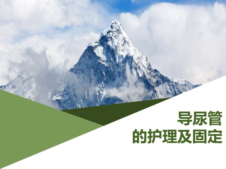 导尿管的护理及固定_第1页